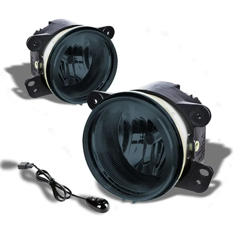 Smoke Lens Oe Front Bumper Fog Light Lamp +Switch For 05+ Chrysler/Dodge 1