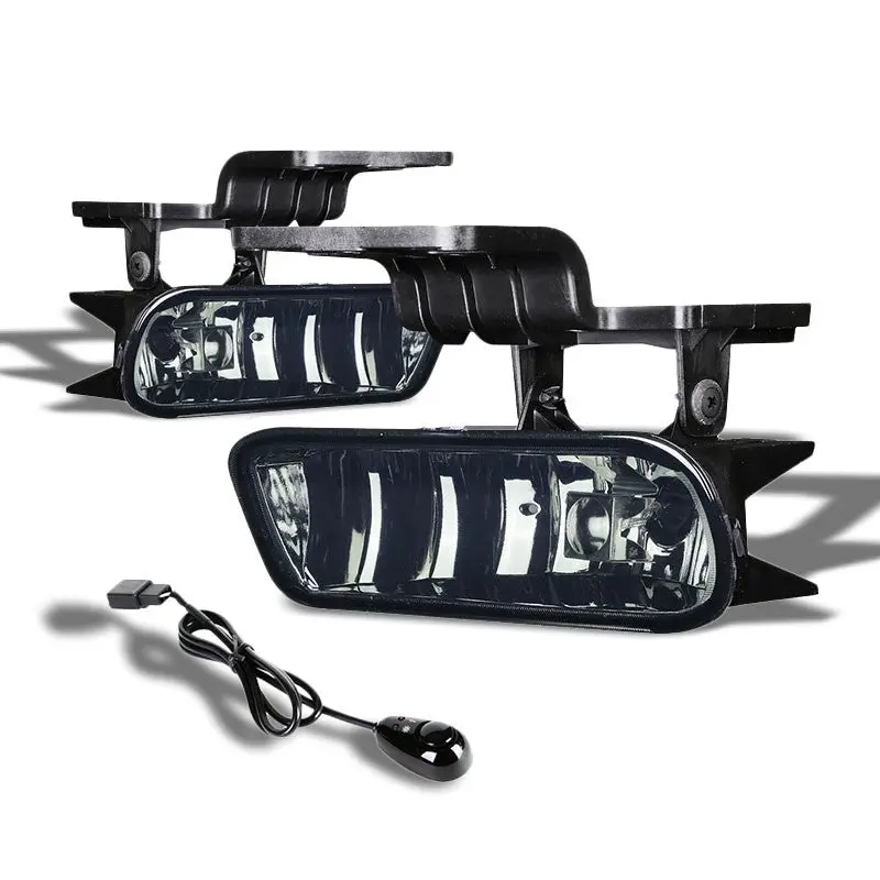 Smoke Lens Oe Fog Light Lamp +Switch For 99-02 Silverado 1500-3500 /Suburban 1