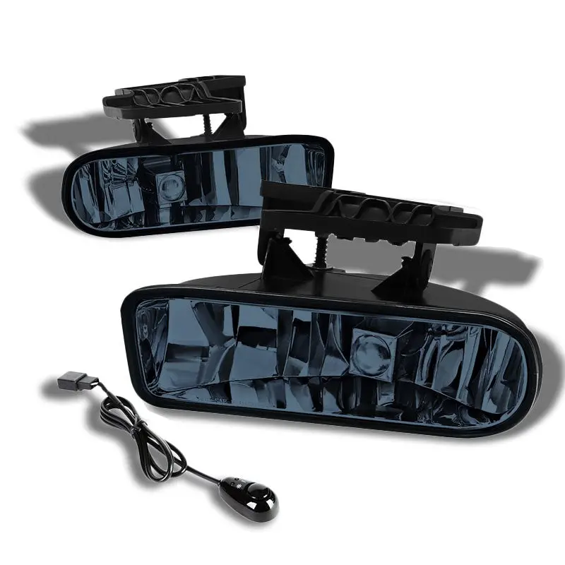 Blue Tint Lens Fog Light Lamp +Switch For 99-02 Sierra 1500-3500/00-06 Yukon 1