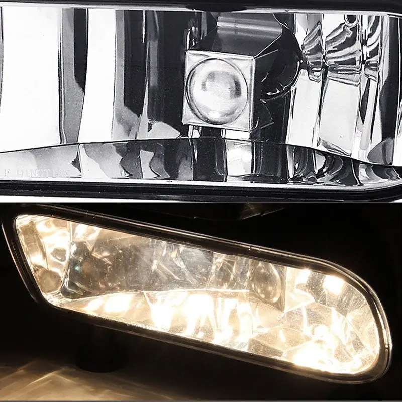 Clear Lens Front Bumper Fog Light Lamp +Switch For 99-02 Sierra/00-06 Yukon 2
