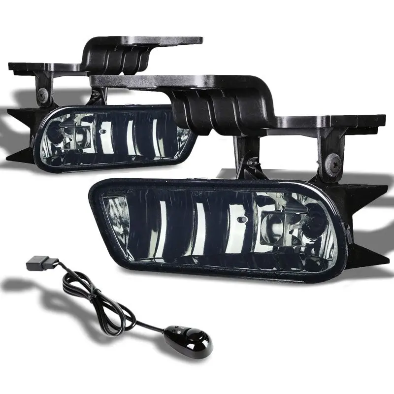 Smoke Lens Front Bumper Fog Light Lamp +Switch For 99-02 Sierra/00-06 Yukon 1