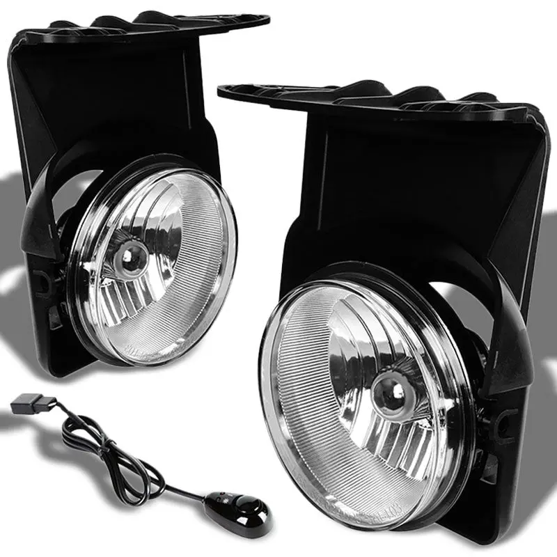 Clear Len Oe Bumper Fog Light Lamp +Switch For 03-06 Sierra 1500 2500 3500 1