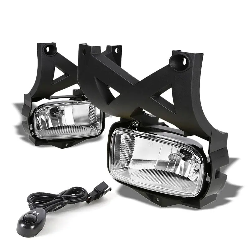 Clear Lens Chrome Housing Front Bumper Fog Light/Lamp For Ford 01-04 Escape 1