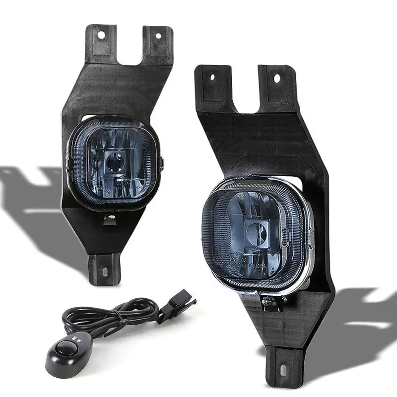 Smoke Lens Chrome Housing Fog Light/Lamp For 99-04 F250/350/450/550 Superduty 1