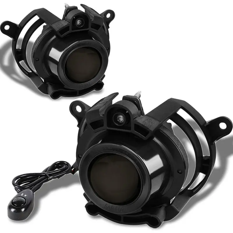 Smoke Lens Oe Front Bumper Fog Light Lamp+Bulb+Switch For Cadillac 08-14 Cts 1