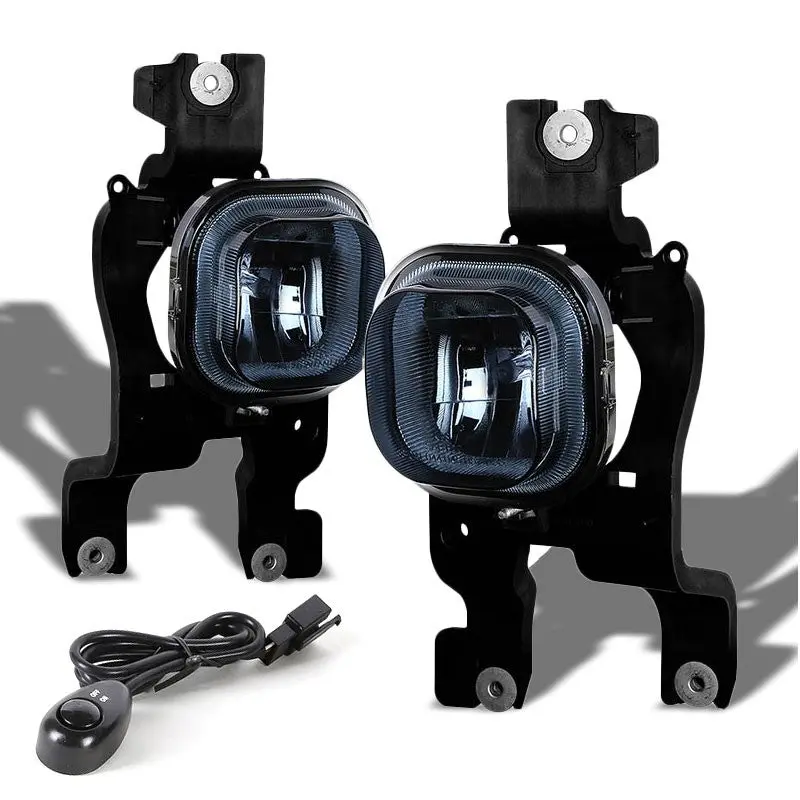 Smoke Lens Chrome Housing Fog Light/Lamp For 08-10 F250/350/450/550 Superduty 1