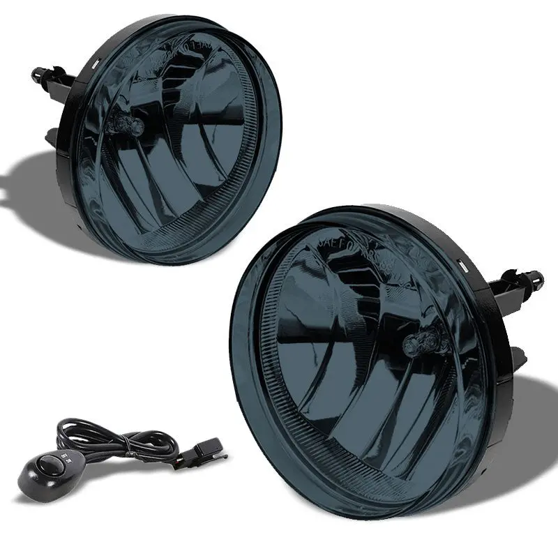 Smoke Len Oe Front Bumper Fog Light Lamp +Switch For 07+ Sierra 15/25Hd/35Hd 1