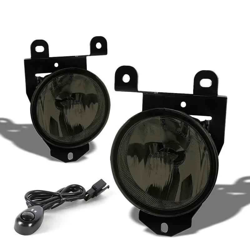 Smoke Lens Chrome Housing Fog Light/Lamp For Gmc 01-06 Sierra 1500 Yukon/Xl 1500 1