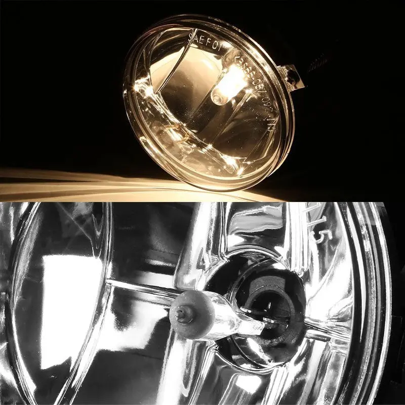 Clear Lens Chrome Housing Front Fog Light/Lamp For Dodge 01-04 Dakota/Durango 2