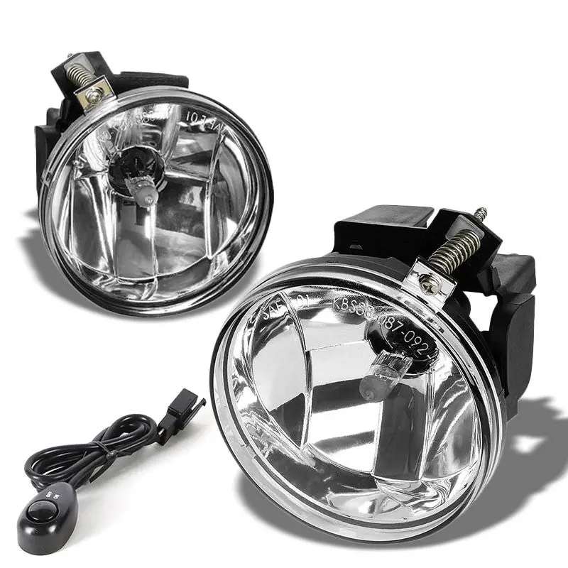 Clear Lens Chrome Housing Front Fog Light/Lamp For Dodge 01-04 Dakota/Durango 1