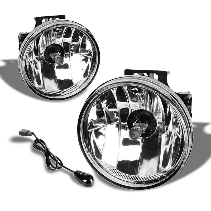 Clear Lens Bumper Fog Light Lamp +Switch For Ram 99+ 1500-4000 Sport Pack 1