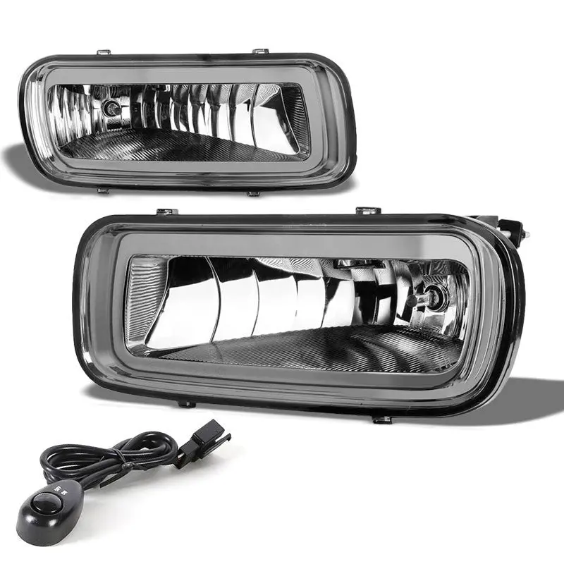 Smoke Lens Chrome Housing Front Bumper Fog Light/Lamp Kit For Ford 04-05 F-150 1