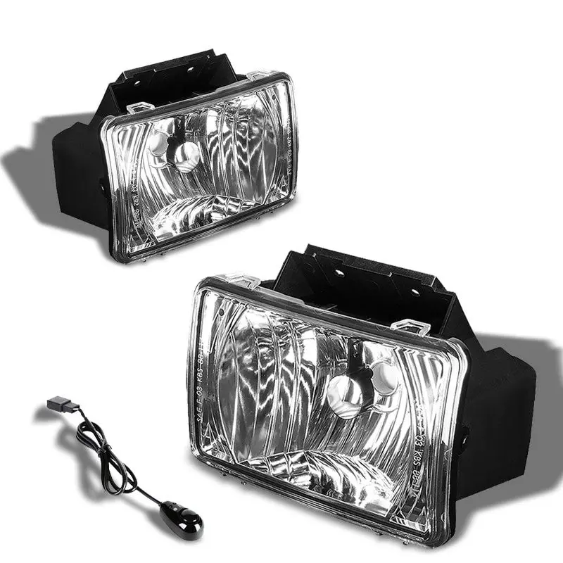 Clear Lens Front Bumper Fog Light Lamp +Switch For 04-12 Colorado/Gmc Canyon 1