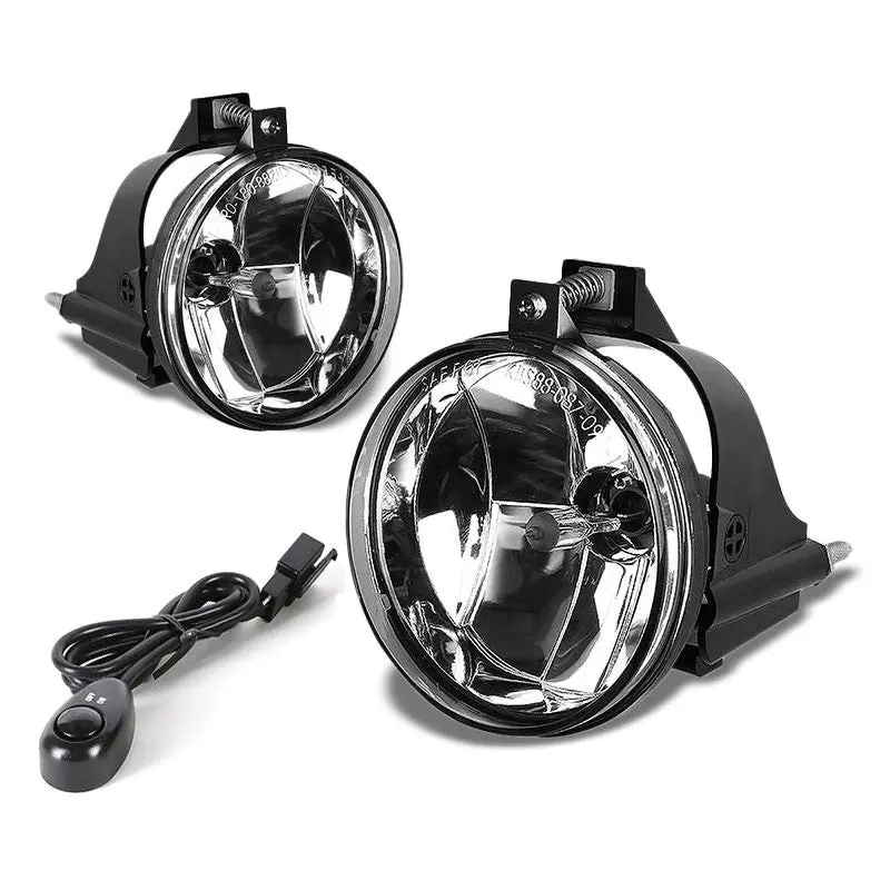 Clear Lens Chrome Housing Front Bumper Fog Light/Lamp Kit For Dodge 03-05 Neon 1