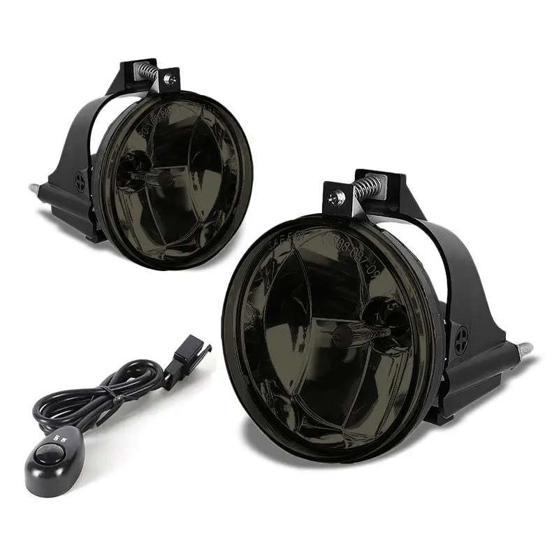Smoke Lens Chrome Housing Front Bumper Fog Light/Lamp Kit For Dodge 03-05 Neon 1