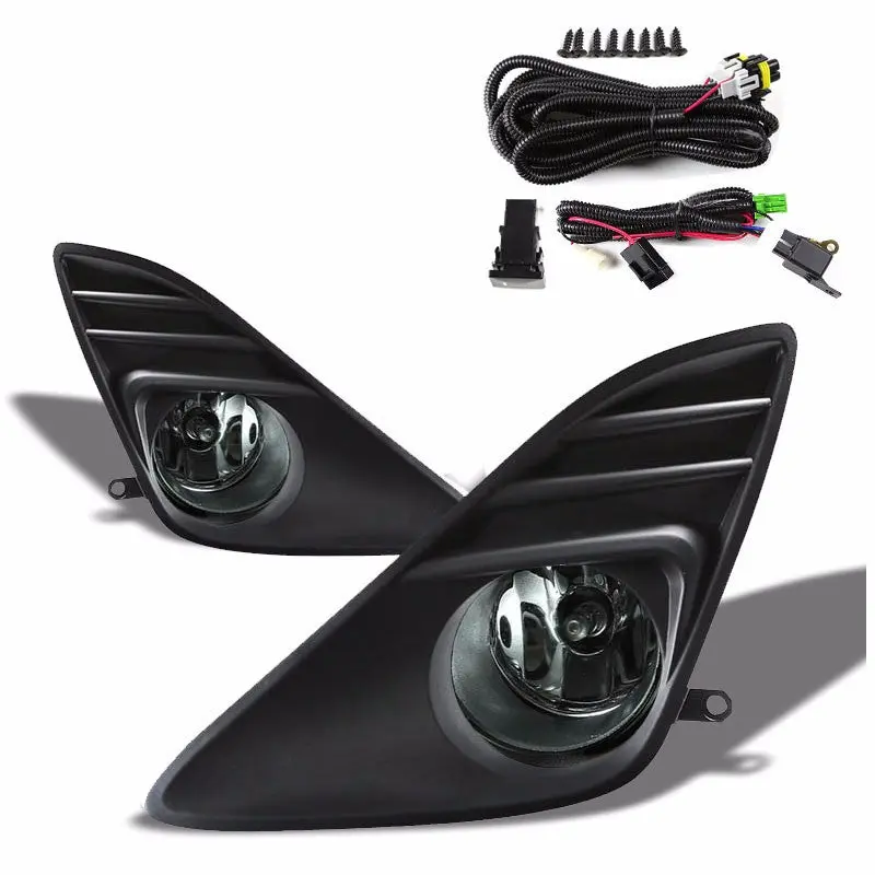 Smoke Lens Housing Driving/Bumper Fog Light+Kit For Toyota 12-13 Camry Xv50 1