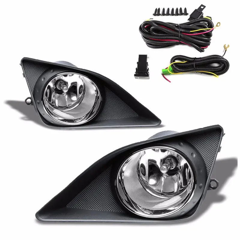 Clear Lens Housing Driving/Bumper Fog Light+Kit For Toyota 09-10 Corolla E140 1