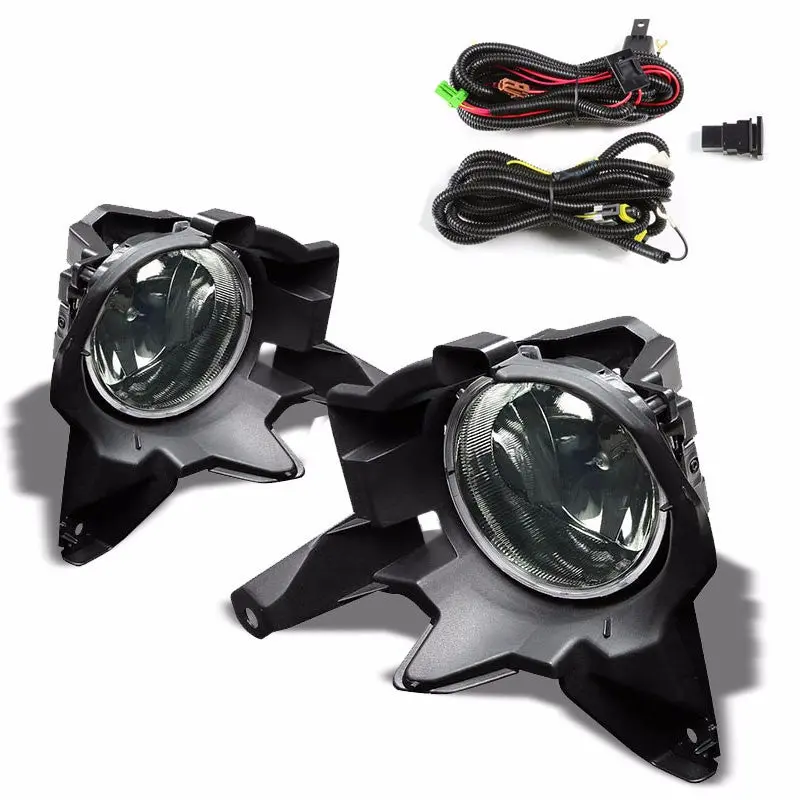 Smoke Lens Housing Driving/Bumper Fog Light+Mounting For Toyota 13-14 Rav4 1