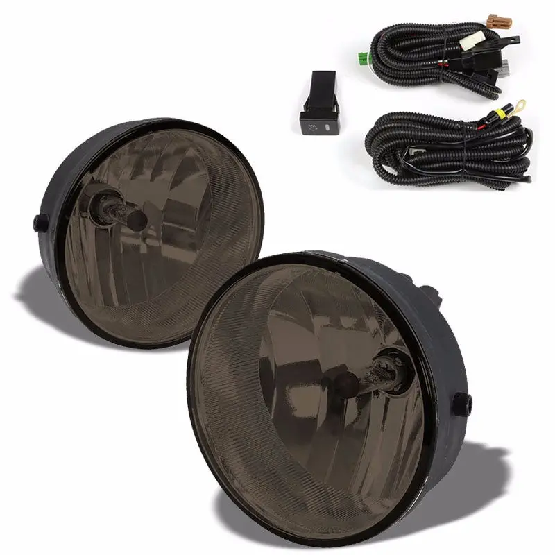 Smoke Lens Housing Driving/Bumper Fog Light For Toyota 04-14 Solara Tacoma Dohc 1