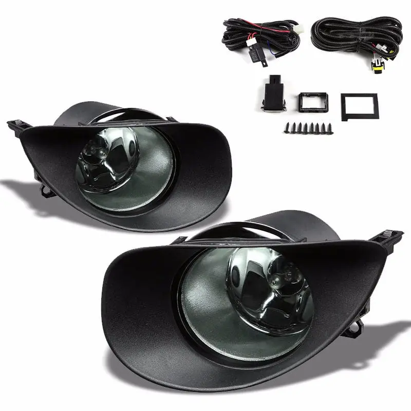 Smoke Lens Housing Driving/Bumper Fog Light For Toyota 06-08 Yaris 1.5L L4 Dohc 1