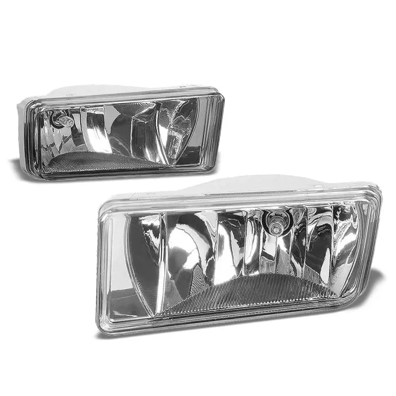 Clear Lens Chrome Housing Fog Light/Lamp For Chevy 07-15 Silverado 15/25Hd/35Hd 1