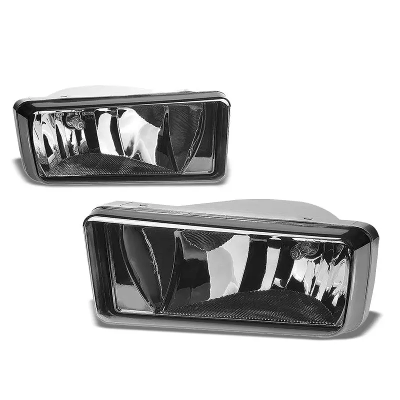 Smoke Lens Chrome Housing Fog Light/Lamp For Chevy 07-15 Silverado 15/25Hd/35Hd 1