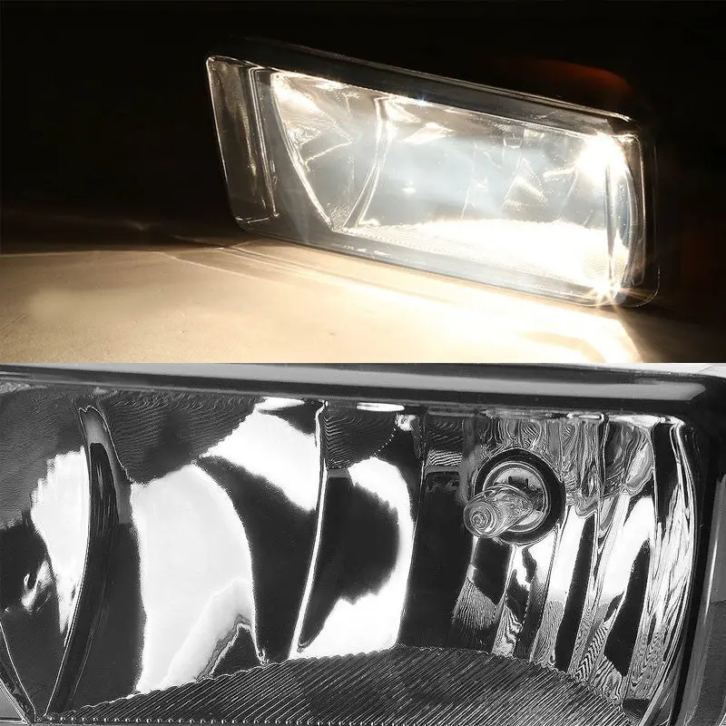 Smoke Lens Chrome Housing Fog Light/Lamp For Chevy 07-15 Silverado 15/25Hd/35Hd 2