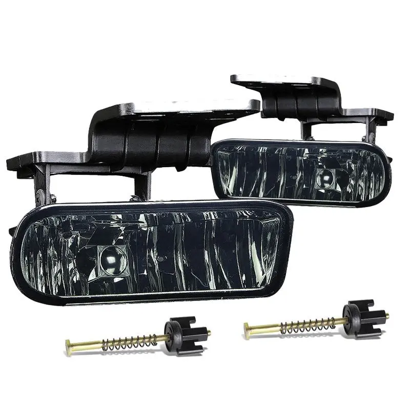 Smoke Lens Chrome Housing Fog Light/Lamp For Chevy 99-02 Silverado 15Hd/25Hd/35 1