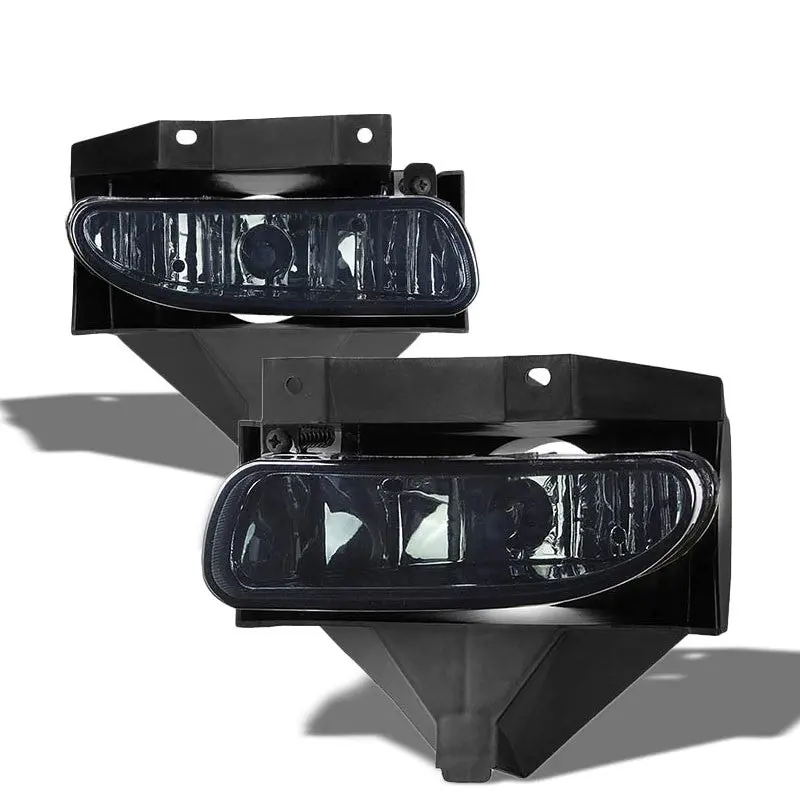 Smoke Lens Chrome Housing Front Bumper Fog Light/Lamp Kit For Ford 99-04 Mustang 1