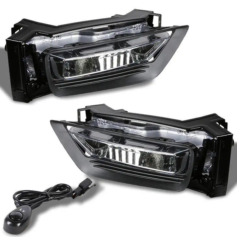 Clear Lens Oe Front Bumper Fog Light Lamp +Switch For 13-14 Accord 4Dr Cr2/3 1