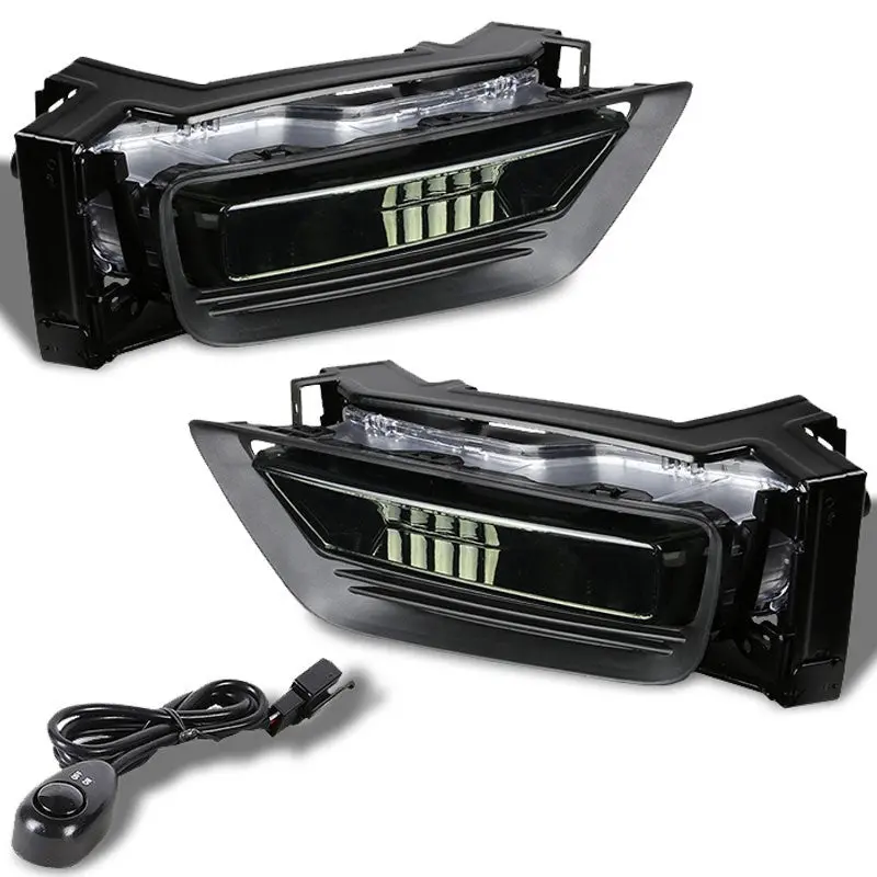 Smoke Lens Oe Front Bumper Fog Light Lamp +Switch For 13-14 Accord 4Dr Cr2/3 1