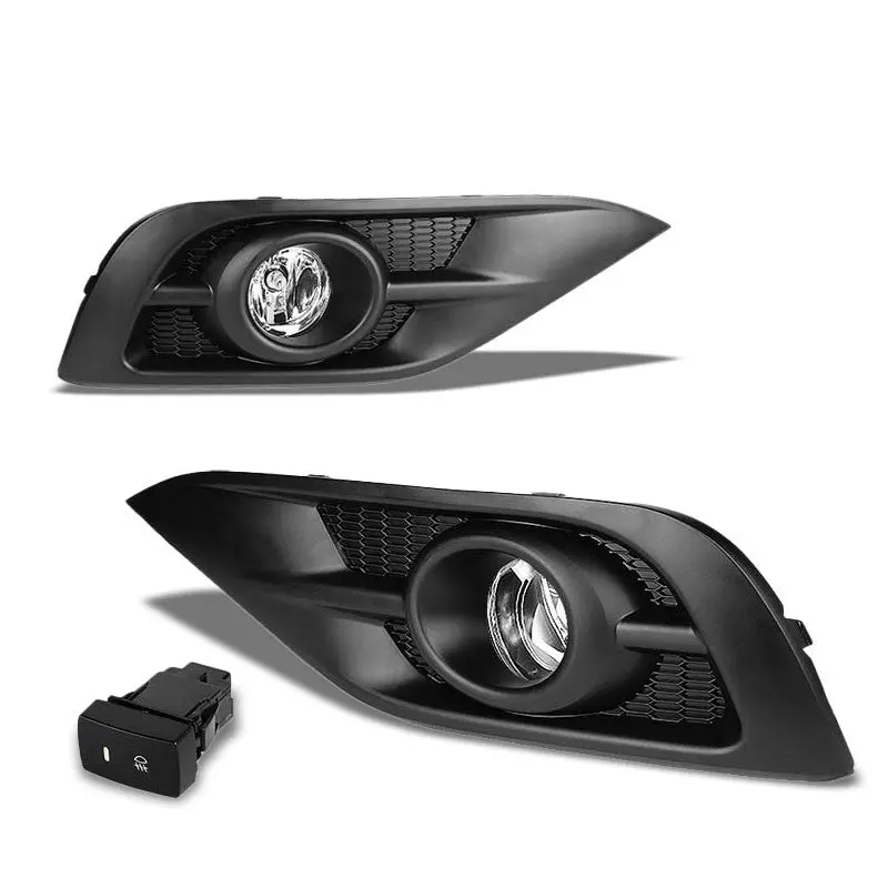 Clear Lens Chrome Housing Front Bumper Fog Light/Lamp For Honda 12-14 Cr-V Crv 1
