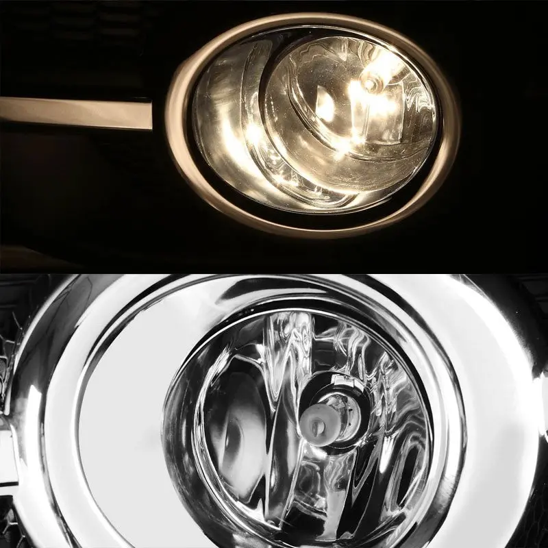 Clear Lens Chrome Housing Front Bumper Fog Light/Lamp Kit For Honda 12-14 Cr-V 2