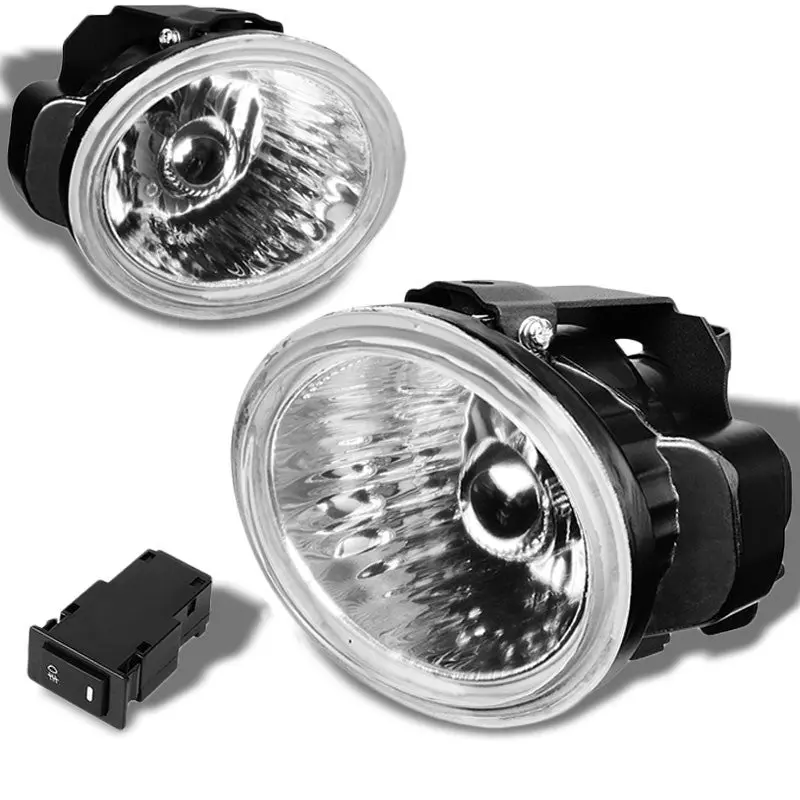 Clear Lens Oe Front Fog Light Lamp +Switch For 02+ Altima/Murano/Fx35/Fx45 1