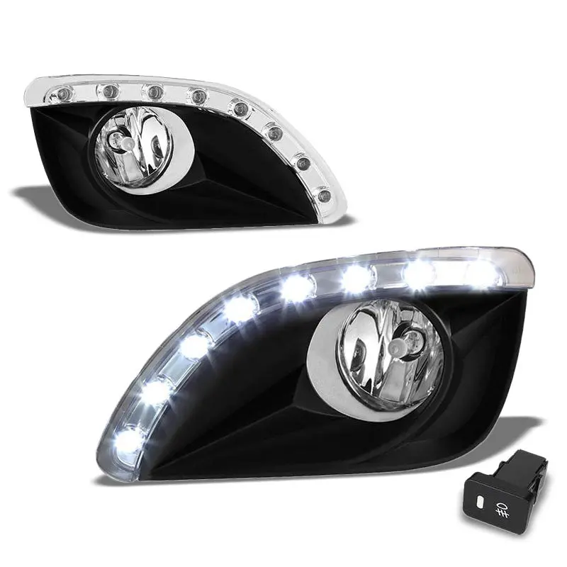 Clear Lens Chrome Housing Front Bumper Fog Light/Lamp For Toyota 10-11 Camry 1
