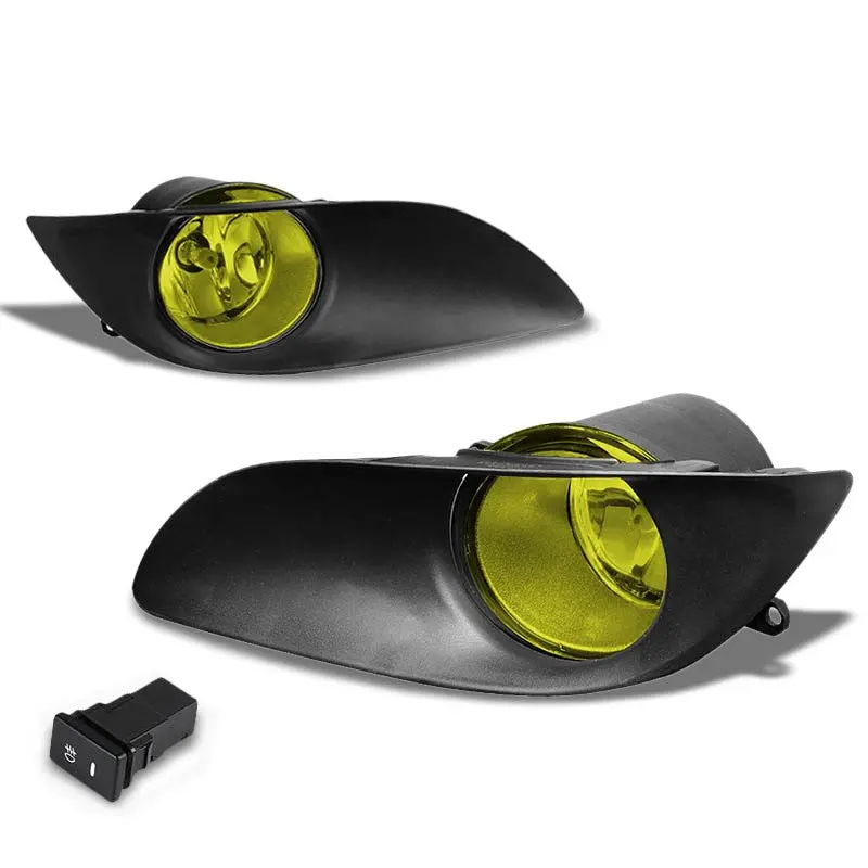 Amber Lens Chrome Housing Front Bumper Fog Light/Lamp For Toyota 09-11 Yaris 1