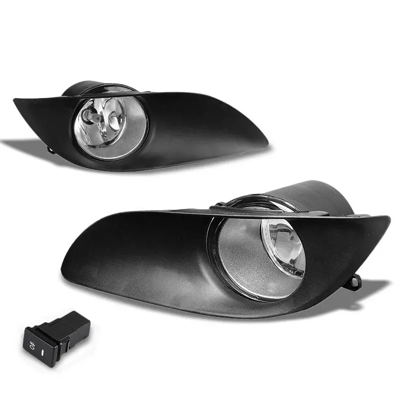 Clear Lens Chrome Housing Front Bumper Fog Light/Lamp For Toyota 09-11 Yaris 1