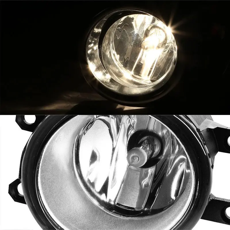 Clear Lens Chrome Housing Front Bumper Fog Light/Lamp For Ford 09-10 Fiesta 2
