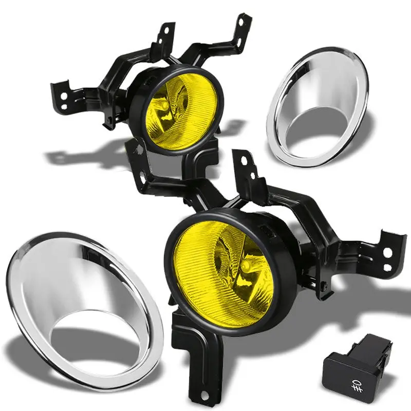 Amber Lens Oe Bumper Fog Light Lamp W/Bezel +Switch For Honda 07-09 Crv Re 1