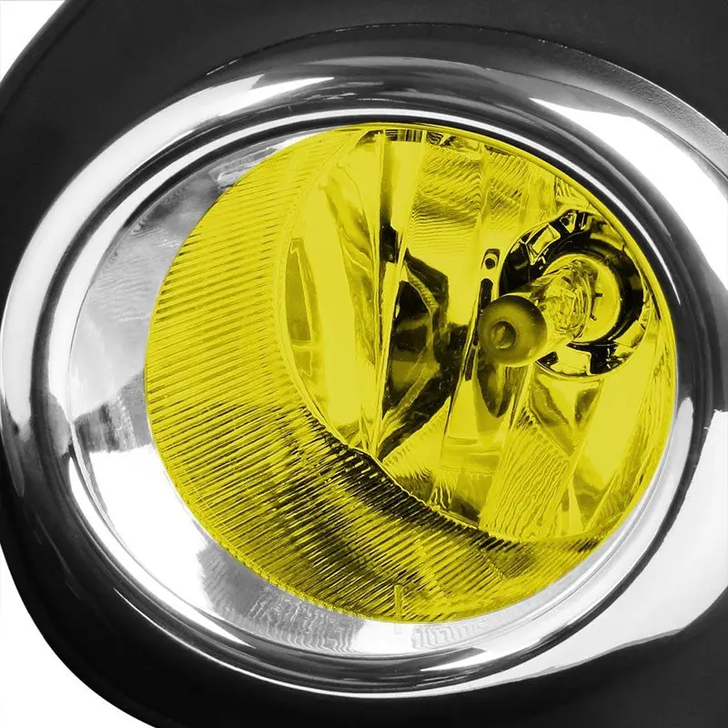Amber Lens Oe Front Fog Light Lamp W/Bezel +Switch For 15+ Yaris Xp130 2/3Dr 2