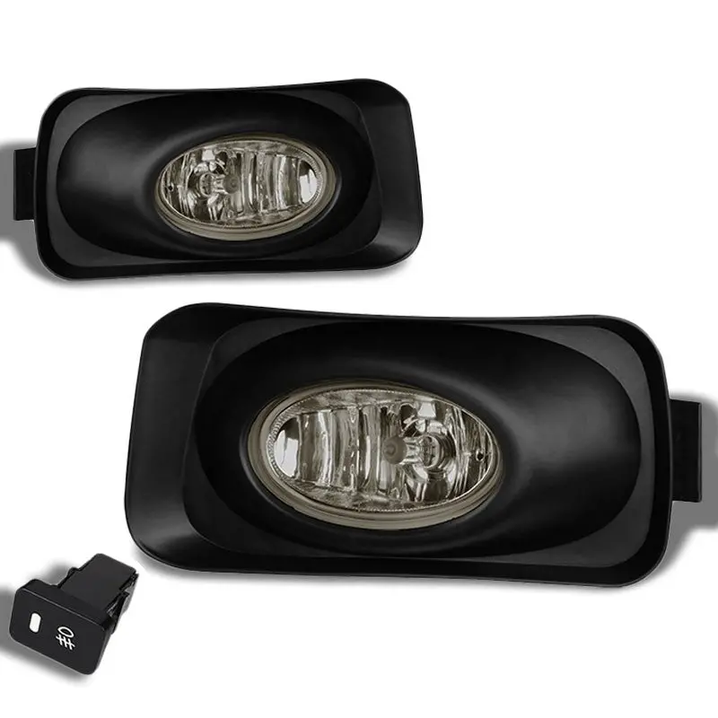 Smoke Lens Oe Front Fog Light Lamp W/Bezel +Switch For 04-05 Tsx Cl9 K24a2 1