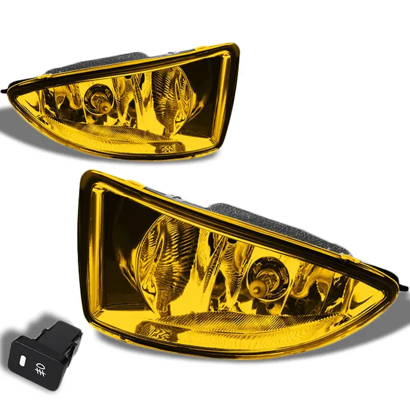 Amber Lens Oe Fog Light Lamp W/Bezel +Switch For 04-05 Civic 4Dr Dx/2Dr Hx 1