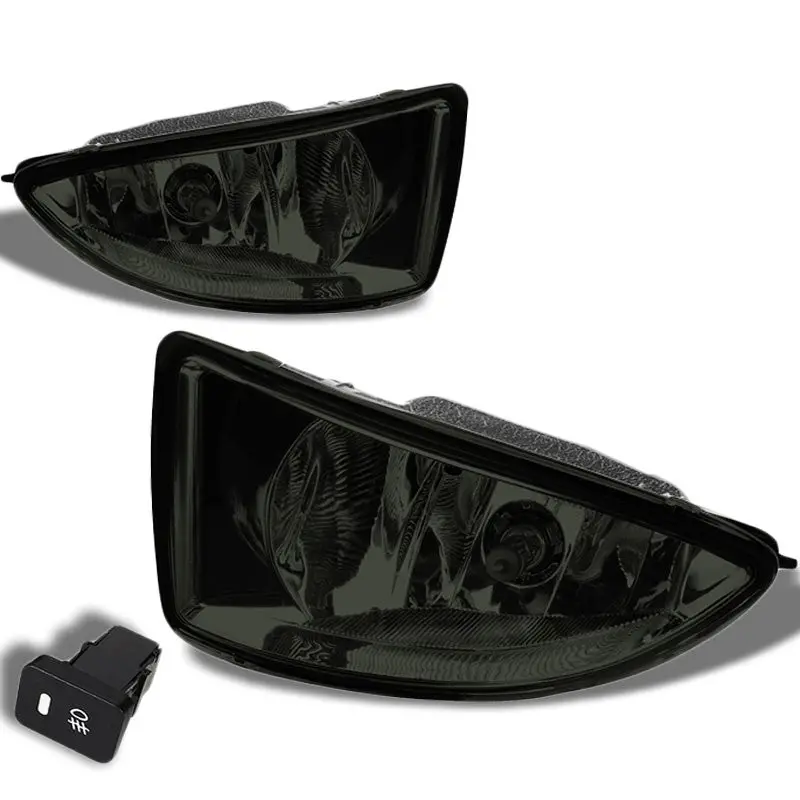 Smoke Lens Oe Front Fog Light Lamp+Bezel +Switch For 04-05 Civic Em2/Es1/Es2 1