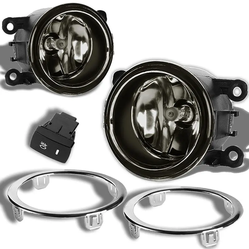 Smoke Lens Front Bumper Fog Light Lamp+Bezel +Switch For 12-15 Pilot Yf3/Yf4 1