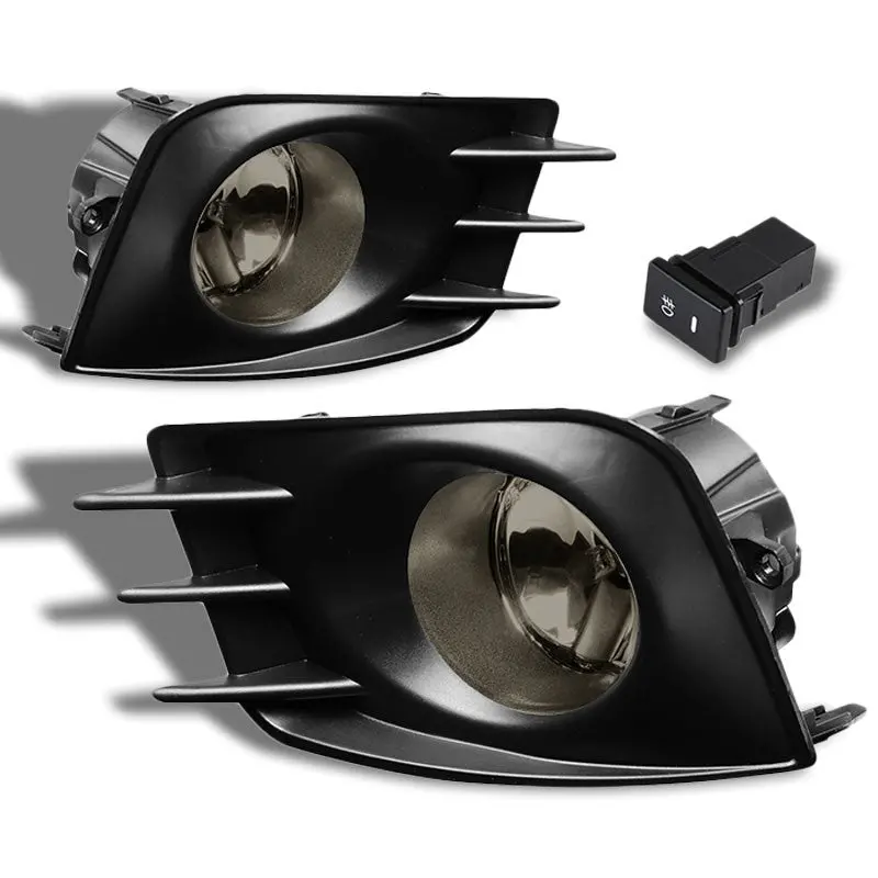 Smoke Len Oe Bumper Fog Light Lamp W/Bezel +Switch For 11-13 Tc Agt20 2Ar-Fe 1