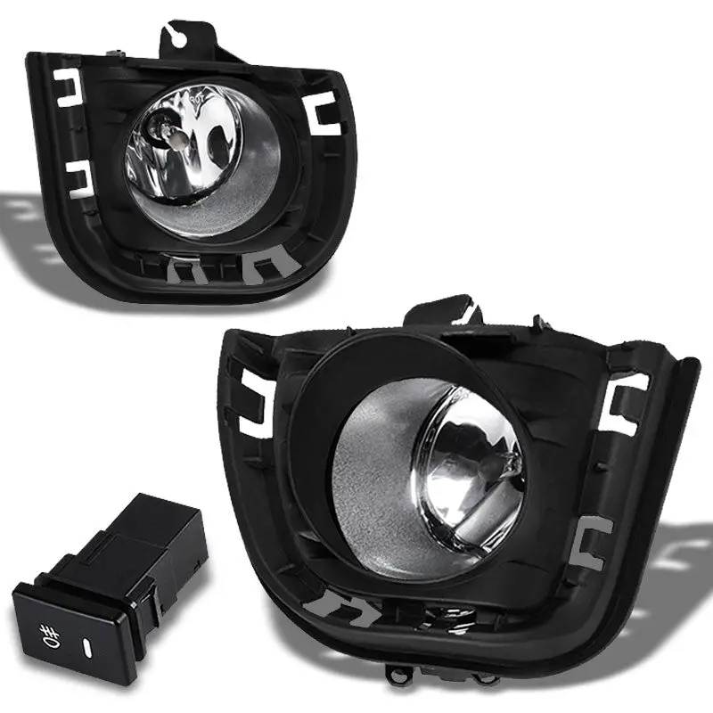Clear Lens Oe Front Bumper Fog Light Lamp W/Bezel +Switch For 14-16 Tc Agt20 1