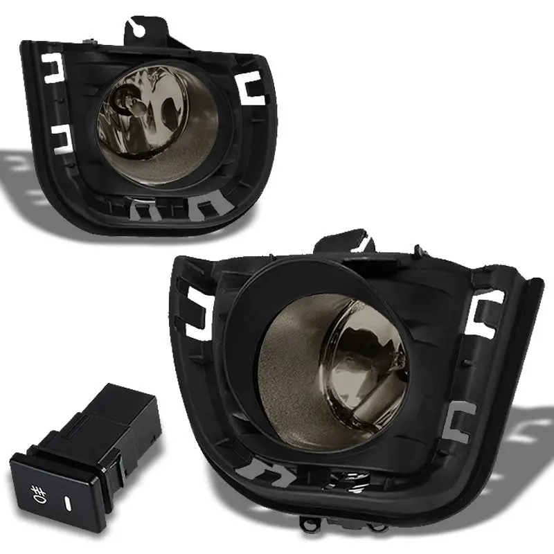 Smoke Lens Oe Front Bumper Fog Light Lamp W/Bezel +Switch For 14-16 Tc Agt20 1