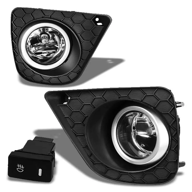 Clear Len Oe Front Fog Light Lamp Bezel +Switch For 13-15 Accord 2Dr Ct1/Ct2 1