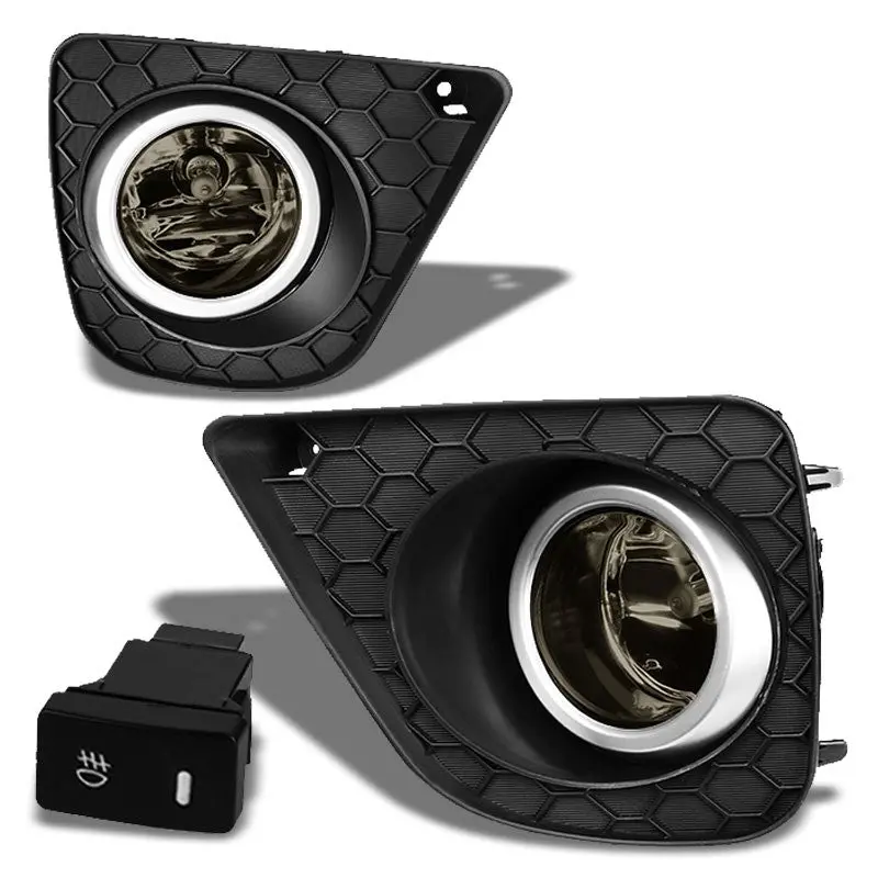 Smoke Len Oe Front Fog Light Lamp Bezel +Switch For 13-15 Accord 2Dr Ct1/Ct2 1
