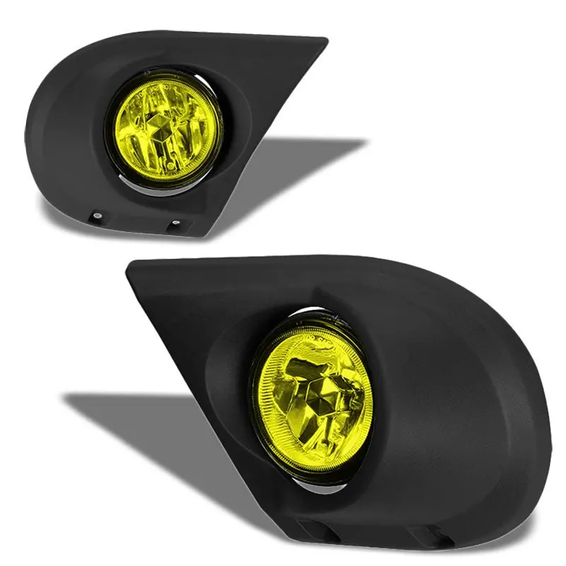 Yellow Amber Lens Front Bumper Fog Light Lamp+Bezel For 03-05 Pilot Yf1 J35 1